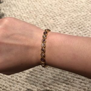 Rustic cuff chain bracelet